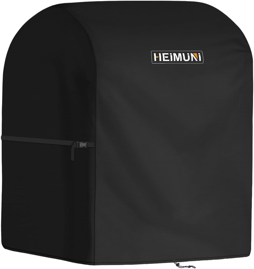 HEIMUNI Funda Barbacoa Exterior, Funda para Barbacoa Weber Spirit 210, Funda Parrilla Exterior Impermeable Cubierta de Barbacoa para Weber Spirit E-210 con Caballete Lateral Plegable (90x70x110cm)