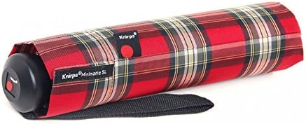 KNIRPS Minimatic SL Folding Umbrella, 36 cm, Check Red