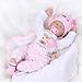 Produktbild Realistische Schlafende Reborn Baby Doll Mädchen Lebensechte Silikon Rosa Outfit 55 cm