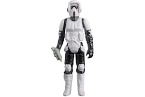 Star Wars Kolekcja Hasbro Retro Biker Scout, kolekcjonerska figurka 9,5 cm, inspirowana filmem Powrót Jedi, od 4 lat i więcej, Multi, F7279