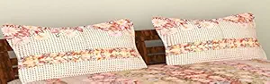 COT PRINTS Super Soft 100% Premium Cotton Plain Pillow Covers (18 X 27)(2 Pcs) 9503 Peach