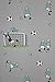 Produktbild Vlies Tapete Fußball Kinder Jungen Zimmer Fussball Tapete grau türkis grün