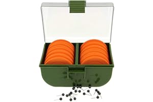 GNT NGT Chod/Zig Bin with 10 Eva Winders - Green, One Size