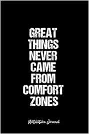 Amazon In Buy Motivation Journal Dot Grid Journal Great Things Never Came From Comfort Zones Black Dotted Diary Planner Gratitude Writing Travel Goal Bullet Notebook 6x9 1 Page Book Online