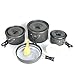 Produktbild LYGOD Camping-Kochtopf Outdoor Kochausrüstung Kochgeschirr Picknick Topf 16-Teiliges Kochtopf Setfür Outdoor Wandern Picknick Topf & Hartes Aluminiumoxid Kochtopf