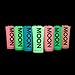 Moon Glow - Glow in the Dark Face & Body Paint - 12ml Set of 7 - Phosphorescent - Charge to Glow - UV Keyring included