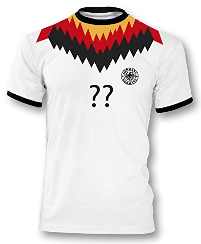 Luckja EM 2016 Deutschland Retro-Trikot von 1994 mit Wunschnummer und Wunschname Motiv 16