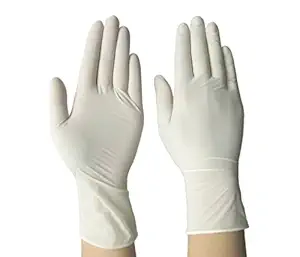 Safety Products SP Latex Medical Examination Disposable Powdered Hand Gloves -100 Pieces (Large)