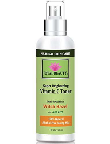 Joyal Beauty Natural Witch Hazel Vitamin C Alcohol-free Toner for Face, 4 Ounce (120 ml) by Joyal Beauty