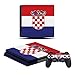 Produktbild Playstation 4 Slim Konsole + 2 Controller Design Schutzfolie Skin Faceplates Schutz Folie Motiv Kroatien PS4 PS 4 ( Herstellung in Deutschland )