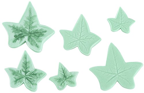 Lurch 86100 Ausstecher mit Auswerfer Efeu 3er Set, Kunststoff, rubinrot, 7,5 x 7,5 x 4,5 cm - 2