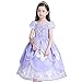 Produktbild Das beste Sofia Rapunzel Kostüm Kinder Glanz Kleid Mädchen Weihnachten Verkleidung Karneval Party Tangled Halloween Fest Lila