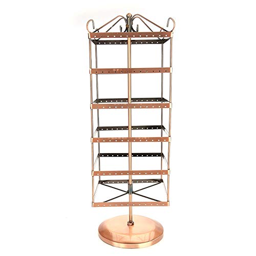 détail Support à bijoux, support en métal pour bijoux, 288 trous rotatifs Six couches de boucles d'oreilles