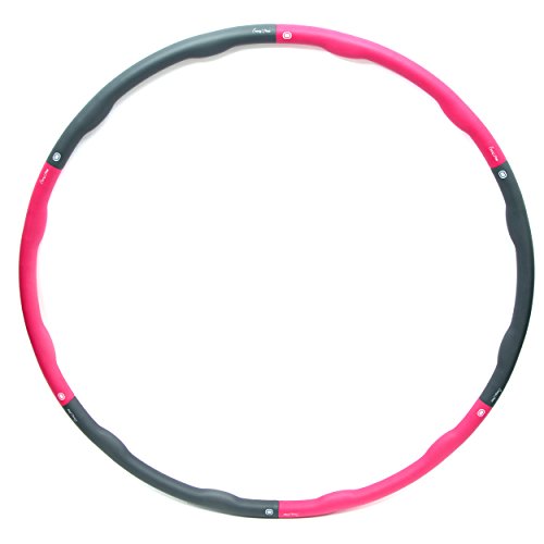 Crazy Hoop Medium Pro Hula Hoop Reifen Fitness-Reifen, 1,5kg Reifen mit Schaumstoff, zum abnehmen - 4
