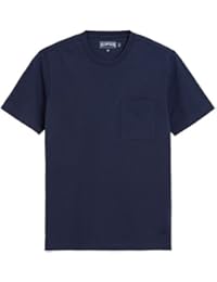 Camiseta lisa de cuello redondo de algodón pima - Hombres