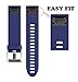 Produktbild für Garmin Fenix 5S GPS Uhr,Hunpta Ersatz Silicagel Soft Quick Release Kit Bandband (Dark blue)