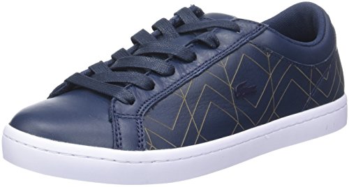 Lacoste Straightset Lace 417 1 Caw, Zapatillas para Mujer, Azul (Nvy), 38 EU