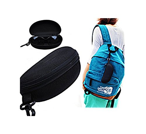 Hosaire Brillenetui Mode Schwarz Reißverschluss Brillen Etui Brillenbox für Sonnenbrillen,Sonnenbrille Box - 2