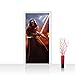 Produktbild Türtapete selbstklebend 91x211 cm PREMIUM PLUS Tür Fototapete Türposter Türpanel Foto Tapete Bild - STAR WARS Kylo Ren Kindertapete Cartoon Fantasie Krieger Schwert - no. 831