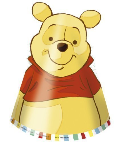 6 Hütchen * WINNIE the POOH - SWEET TWEETS * für Party und Geburtstag // Kinder Geburtstag Party Fete Set Partyhütchen Deko Motto