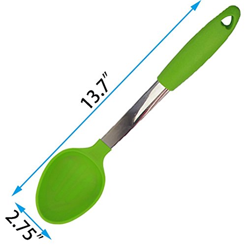 Kuke Silikon Küchenhelfer Kochen Tools 6pcs set-green - 6