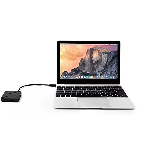 IVSO® New SuperSpeed USB 3.1 Type C 4 Port Hub Adapter USB ladestation Ladegerät Ladestation Ladedock für Apple The new MacBook (2304×1440) 12 Zoll Notbook , Chromebook Pixel 2015, MSI Gaming Notebooks,Surface Pro 4 Tablet PC etc ,Schwarz - 8