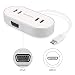 Produktbild BC Master USB C 4 Port USB 3.0 Hub mit VGA Adapter, mit 4 USB 3.0 Anschlüsse Datenübertragung , 1 VGA Videoadapter , für das neue MacBook, Chromebook Pixel und mehr
