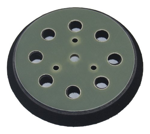Schleifteller Ø 125mm hart - für KRESS Hexe - Stützteller für Klett Schleifscheiben mit 8-Loch Absaugung - DFS