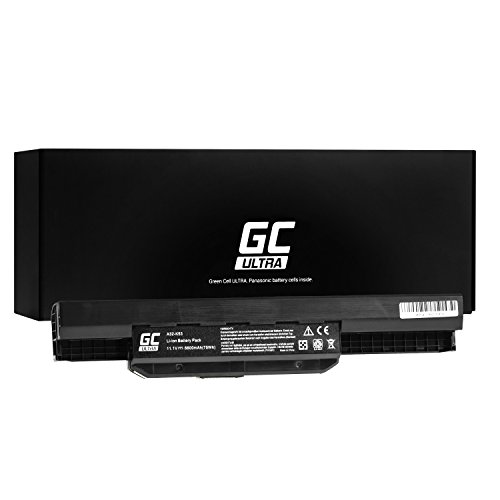 Green Cell® ULTRA Serie A32-K53 A41-K53 Akku für Asus K53 K53E K53S K53SJ K53SV K53U X53 X53S X53SV X53U X54 X54C X54F X54H X54L (Original Panasonic Zellen, 6800mAh, Schwarz)