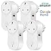 Price comparison product image WiFi Smart Plug Alexa Accessories - FAGORY Smart Sockets WiFi with USB Output, No Hub Required Timer APP/Voice Controlled Smart Plugs Compatible with Alexa & Echo Dot & Google Home Assistant 4 Pack