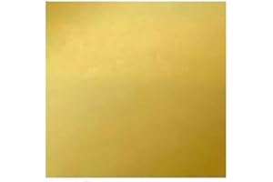GOONSDS Lámina de latón H62 de Metal para decoración de Bricolaje, Laboratorio y Muebles,Thickness 0.8mm,200x200mm