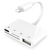 Lunatic 3343 Apple Uyumlu Lightning To USB Lightning Micro Sd Tf Kart Okuyucu &Ccedil;evirici D&ouml;n&uuml;şt&uuml;r&uuml;c&uuml; Adapt&ouml;r DİŞİ:Lightning+Mic