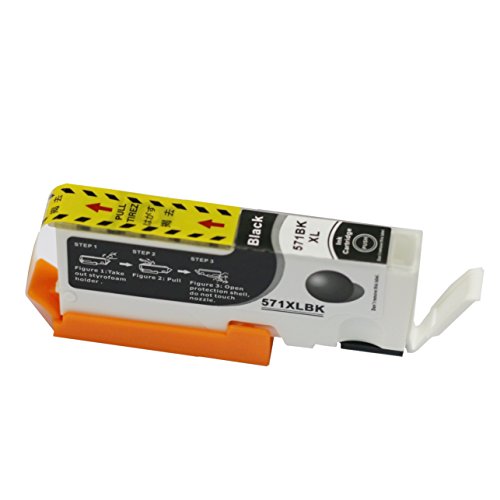 ADLUS 5 Packung Kompatibel Tintenpatronen Ersatz zum 570 571 PGI-570 XL CLI-571 XL Hohe Kapazität 5 Farbe (1 Grossen Schwarz 1 Klein Schwarz 1 Cyan 1 Magenta 1 Gelb) Tintenpatronen kompatibel mit - 3