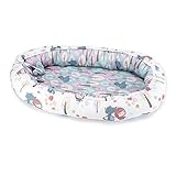 Endlich ein Babynest, damit Ihr Kind zu Hause schläft und ein echtes kokonreduziertes Bett zur Verfügung steht, das das Bedürfnis nach sicherer Nähe zum Neugeborenen verstärkt. schick und praktisch, hergestellt in der EU, reversibel, kann von 2 Seiten verwendet werden