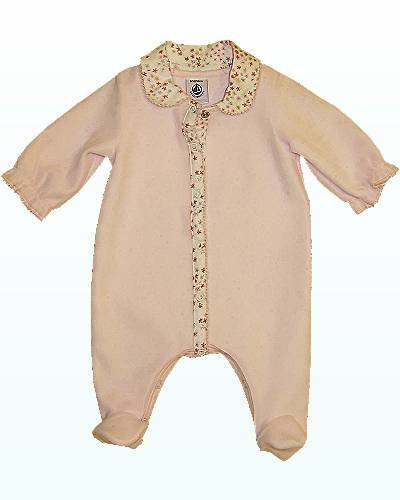 Petit Bateau Nicky-Baby Pink -  Pink - 0-3 Months