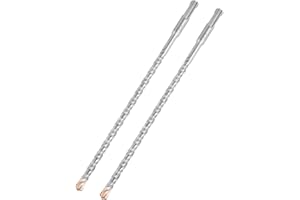 HILPATY SDS Plus Masonry Drill Bits 8 x 250mm x 2pcs Tungsten Carbide Cross Tip Rotary Hammer Drill bit for Masonry, Concrete, Brick Wall, Cement, Stone