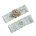 Produktbild Fankeshi Strumpfband mit Spitze, Perlen, Brautschmuck, Strumpfband für Hochzeiten, 2 Stück - Pink - XXX-Large