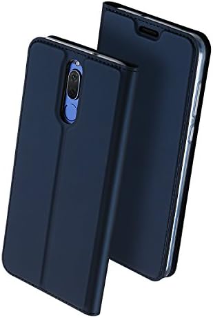 HUAWEI Mate10 lite case,Coloyanxi&amp;DUX DUCIS Ultra Slim Skin PRO Series Luxury Leather Flip Bracket Wallet Phone Case For HUAWEI Mate10 lite - Navy Blue