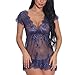 Produktbild Beikoard Sexy Dessous,Frauen Sexy Girl Cute V-Ausschnitt Dessous Unterwäsche Sleepdress mit G-String