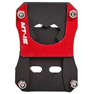 R.J.VON Premium Side Stand Extender Base for Yamaha MT 15 Model. (Red/Black)