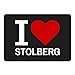 Produktbild Mousepad Classic I Love Stolberg schwarz