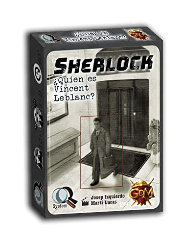 GM Games- Sherlock: ¿Quien es Vincent Leblanc Juego de investigación, Color Gris (GDM Games GDM2096)