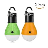 2 Paquetes Amteker Portátiles linterna LED Carpa Bombilla para Acampar, Senderis