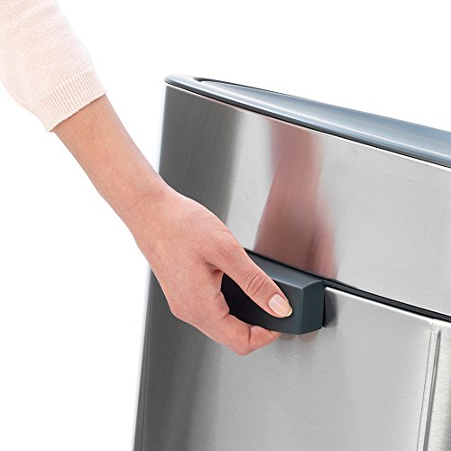 Brabantia 114847 Abfalleimer, Edelstahl, matt black, 435 x 305 x 725 cm - 5