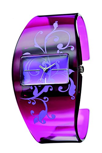 MAVIS Modische Damen Spangen-Uhr Purple mit Tatoo-Ornamenten 04897015 MAVIS Modische Damen Spangen-Uhr Purple mit Tatoo-Ornamenten 04897015