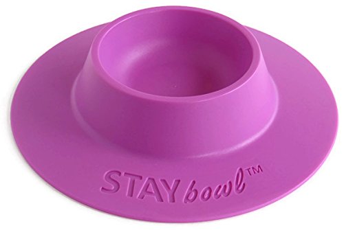 STAYbowlTip-Proof Ergonomic Pet Bowl for Guinea Pig and Other Small Pets, 1/4-Cup Small Size, Lilac (Purple)