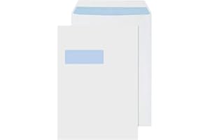 Q-Connect C4 Envelopes Window Self Seal 90gsm White (Pack of 250)