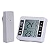 Produktbild ZUZU Kühlschrank Thermometer Wireless Digital Akustischer Alarm Innen- Und Außenthermometer Mit 2 Stück Sensor Min/Max Display