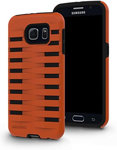 GADGEO Galaxy S6 Tough Heavy Duty Shock Proof Defender Case Cover - Two Piece Protective Hard Case - Best Samsung Galaxy S6 Strong Armour Hybrid Case Cover Includes Screen Protector Film