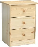 Steens Mario / 17800319 Table de chevet Pin massif Laqu&eacute; 57 x 42 x 35 cm